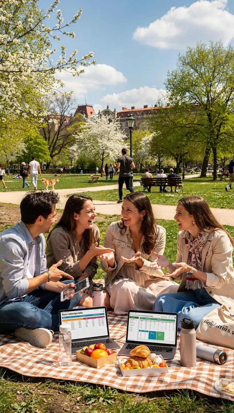 Havi költségvetési sablonok bemutatója, világos adatokkal.